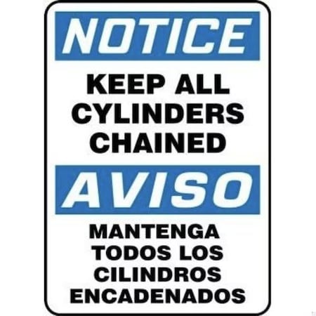 Accuform BILINGUAL OSHA NOTICE Safety Sign KEEP SBMCPG826XT